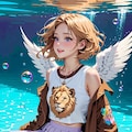 水面下の天使 4枚目