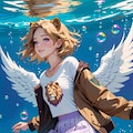 水面下の天使 2枚目