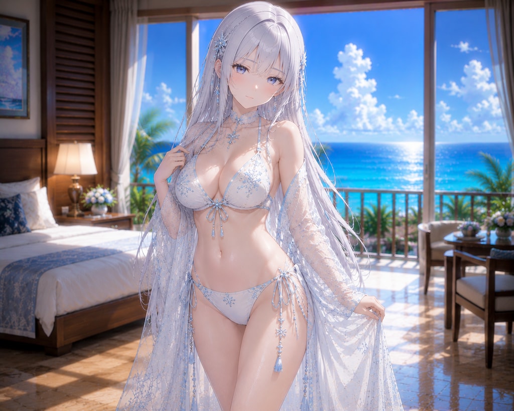 メイン女性キャラクター水着52話〜