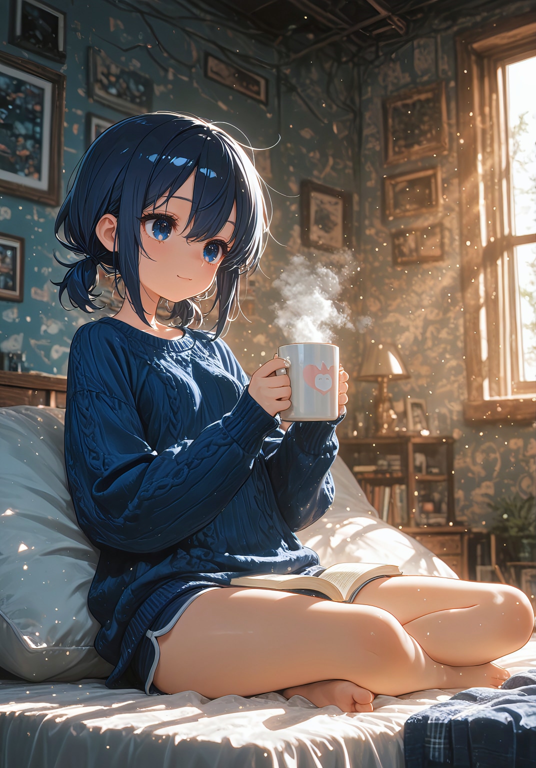 蒼依の癒し時間 ― 静かな午後と、ゲームの夜 ― | の人気AIイラスト・グラビア