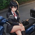 バイクに乗るリナちゃん_ImageFX 4枚目