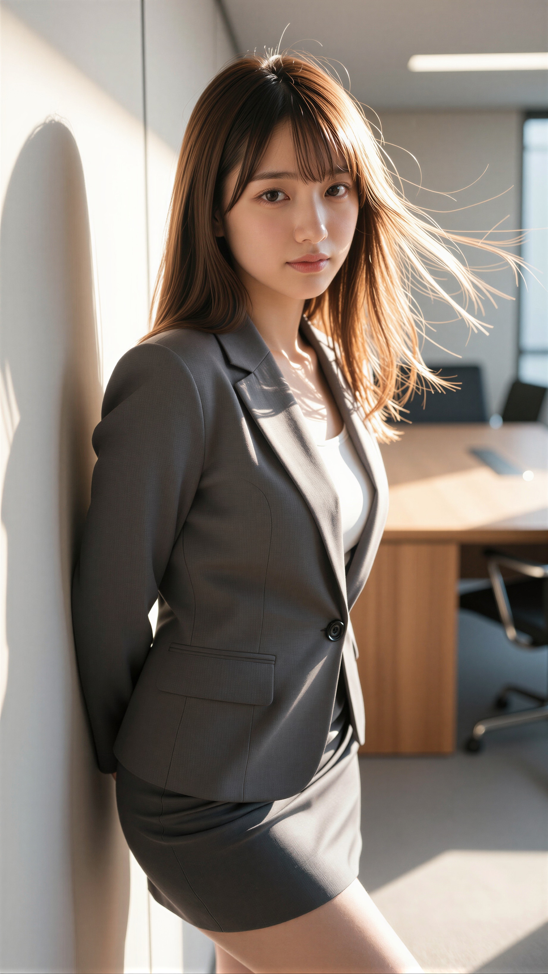 会議室で見つめる女性 | の人気AIイラスト・グラビア