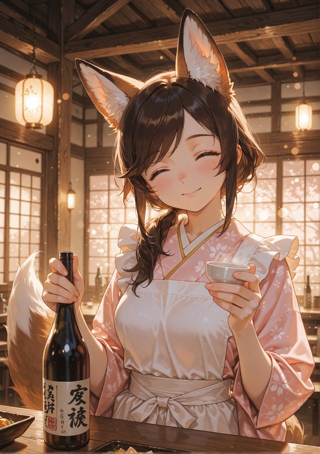 お疲れさまの一杯を。