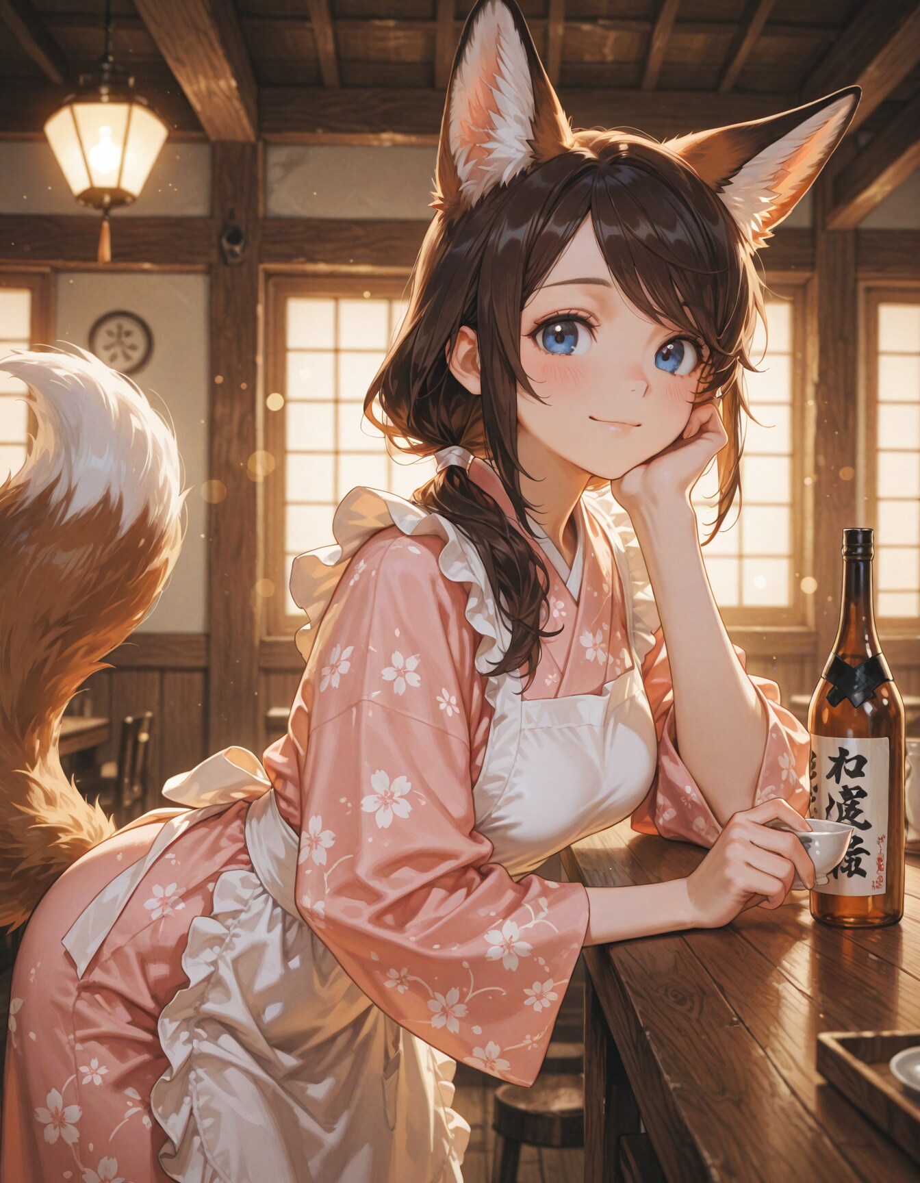 お疲れさまの一杯を。 | の人気AIイラスト・グラビア