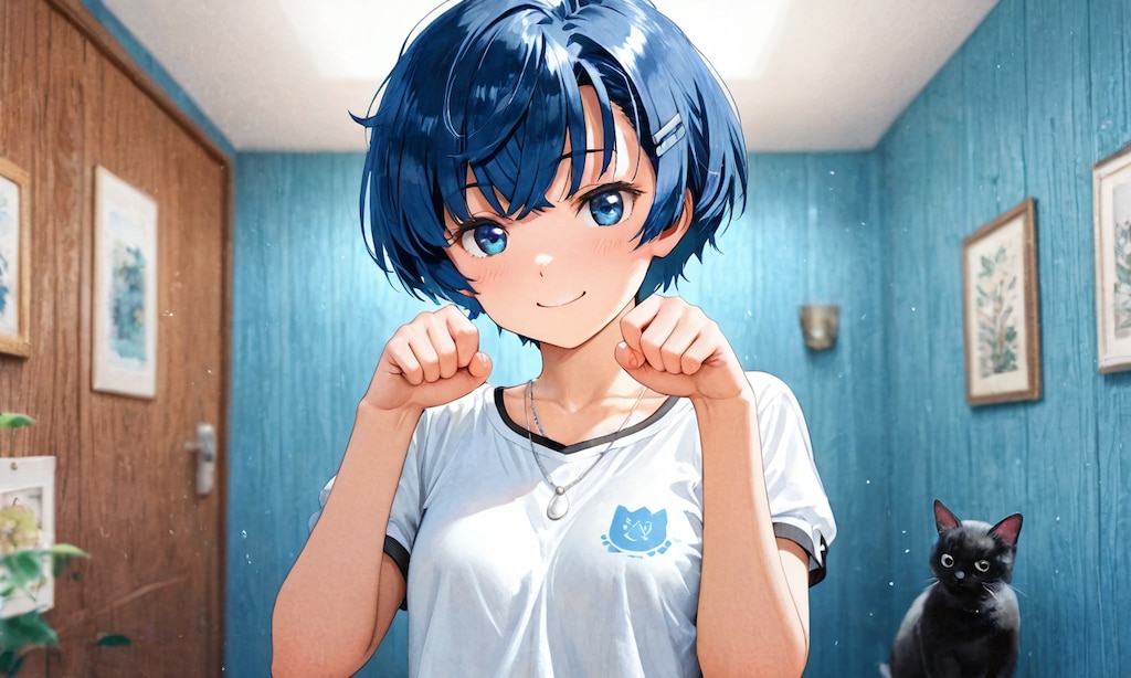 黒猫と同居生活柑菜ちゃん