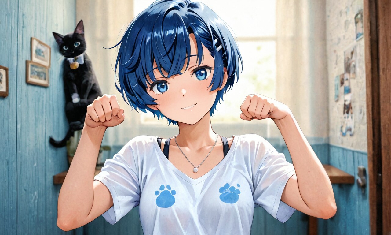 黒猫と同居生活柑菜ちゃん | の人気AIイラスト・グラビア