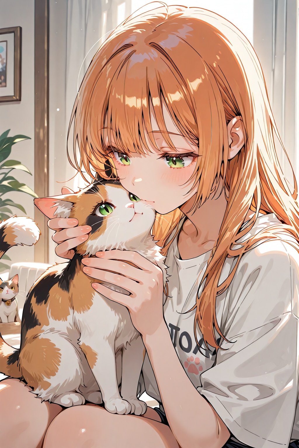 美少女と猫 | の人気AIイラスト・グラビア