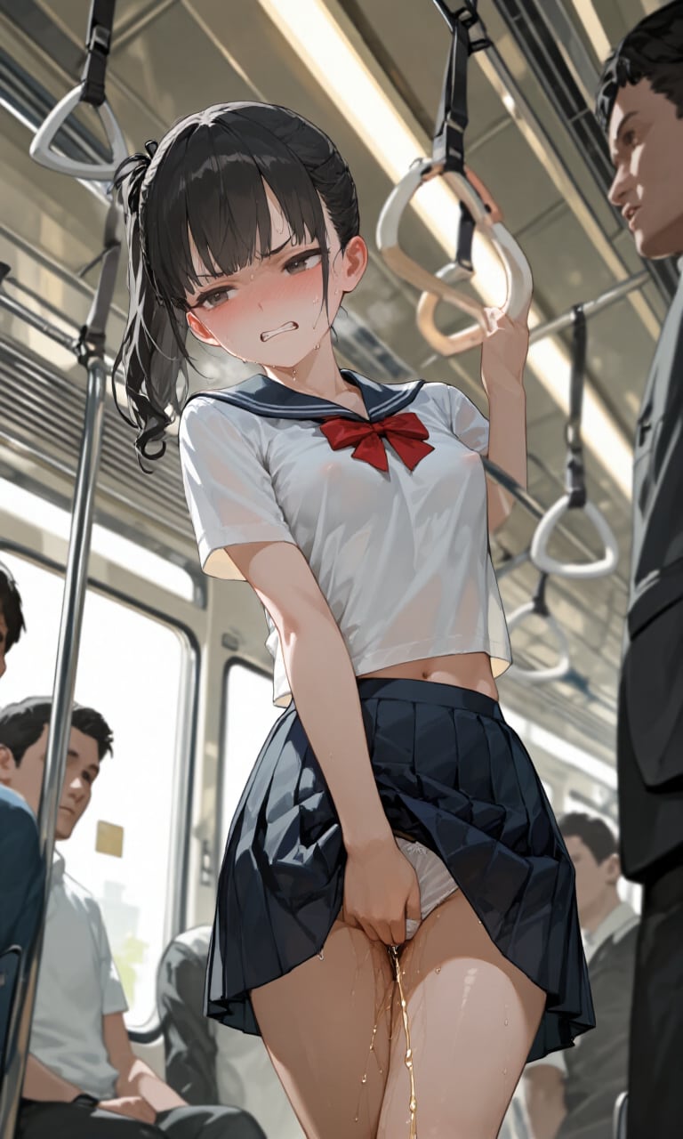 電車内でおもらし