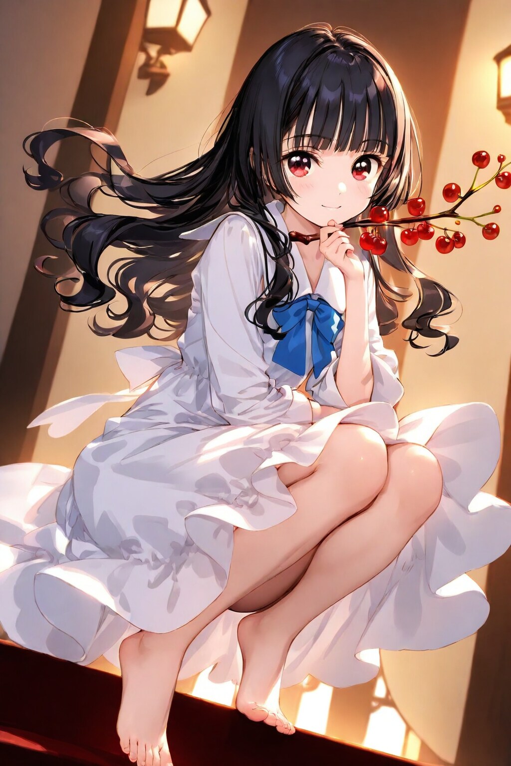 梅の花とさくらんぼ？
