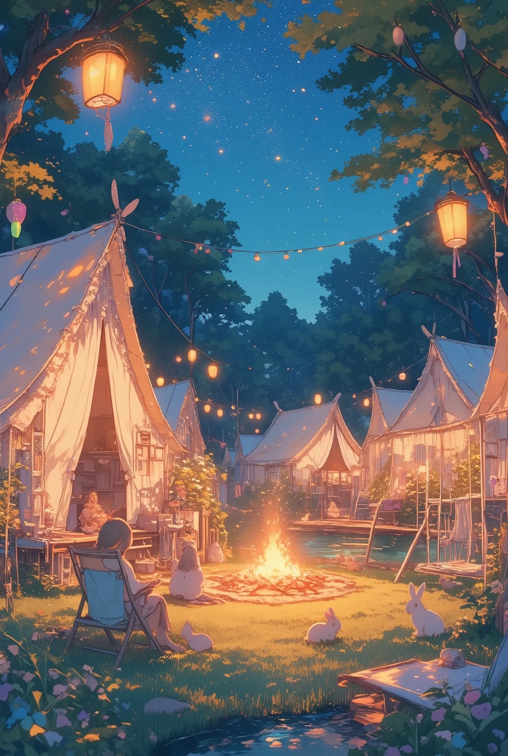 森のキャンプ場