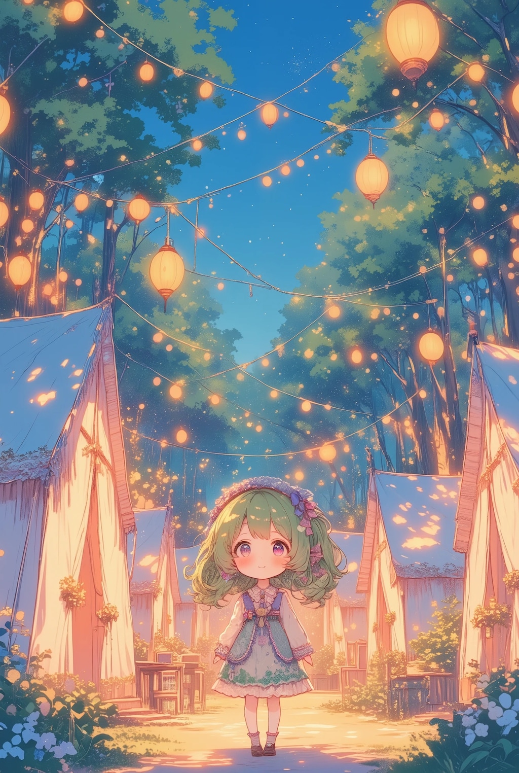 森のキャンプ場