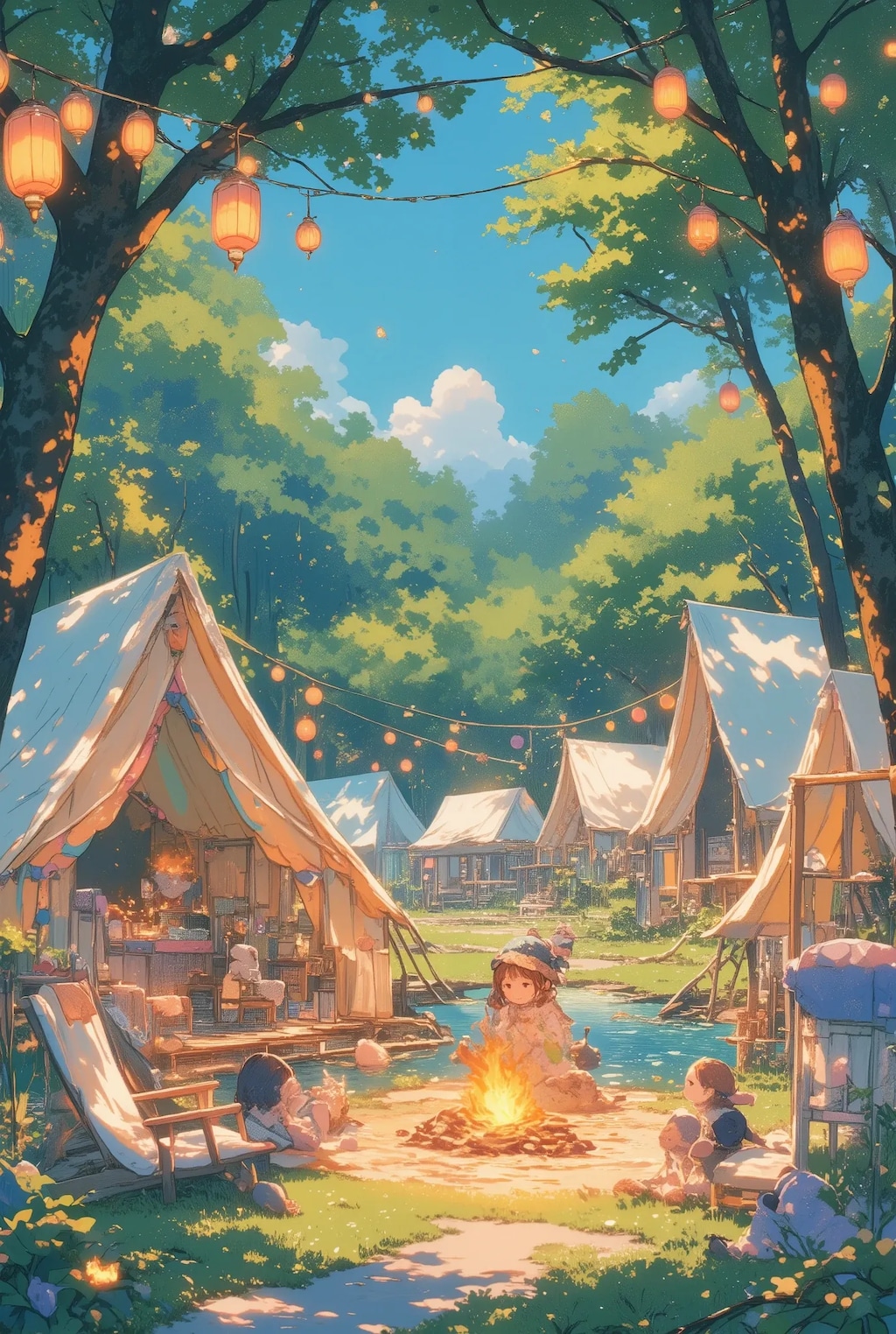 森のキャンプ場