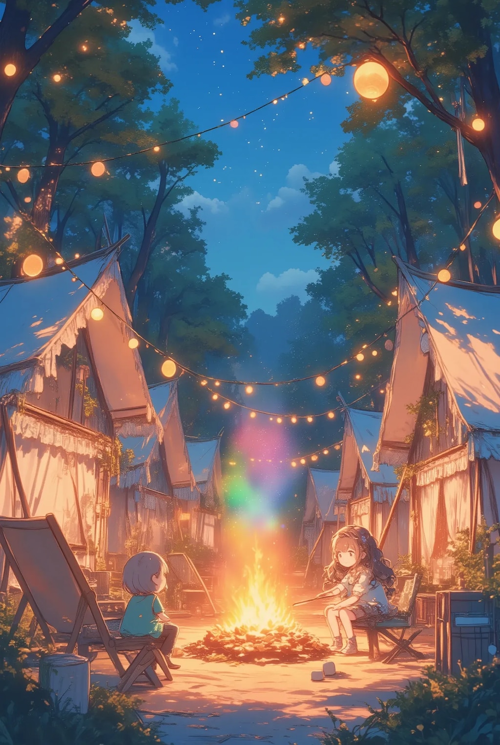 森のキャンプ場