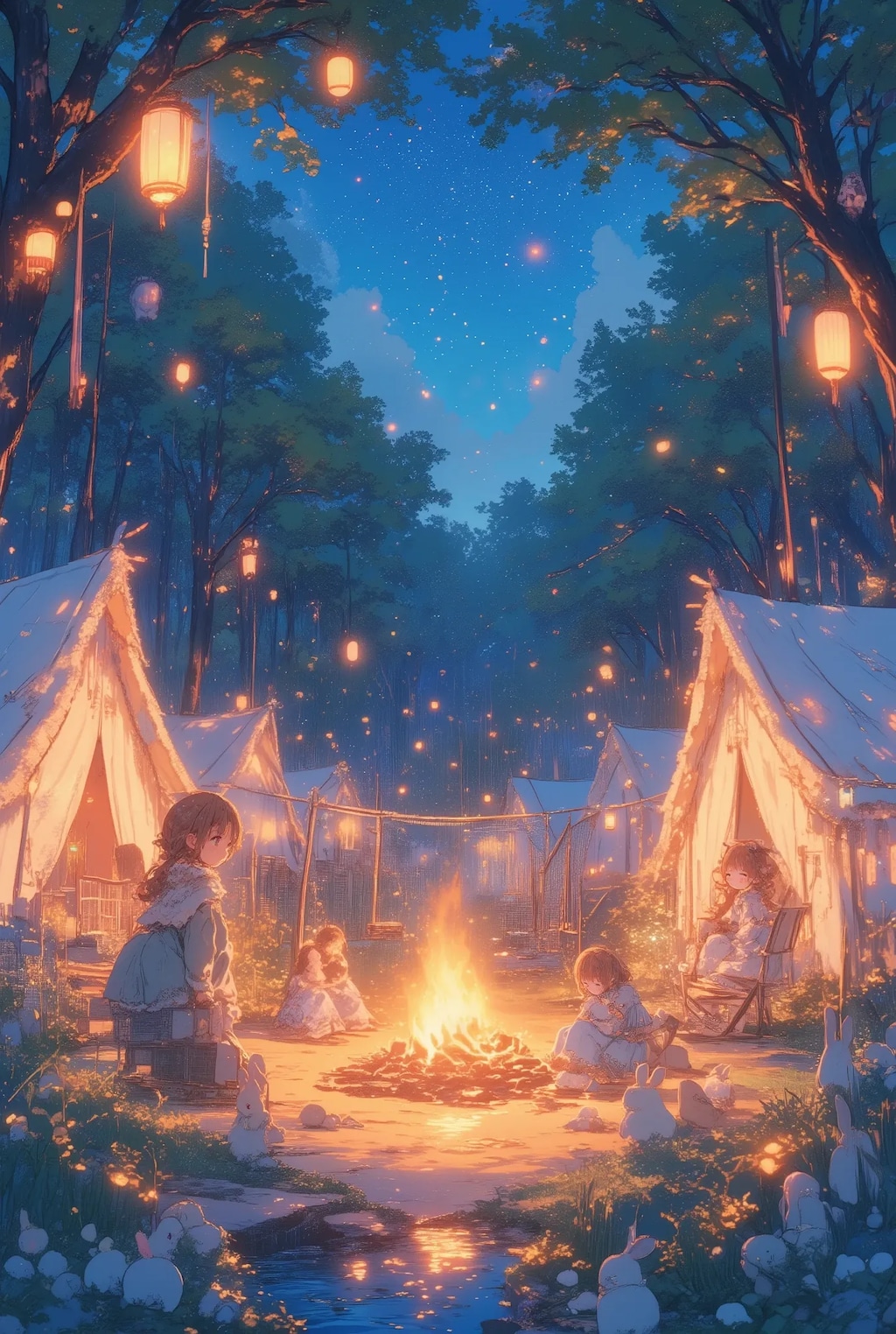 森のキャンプ場