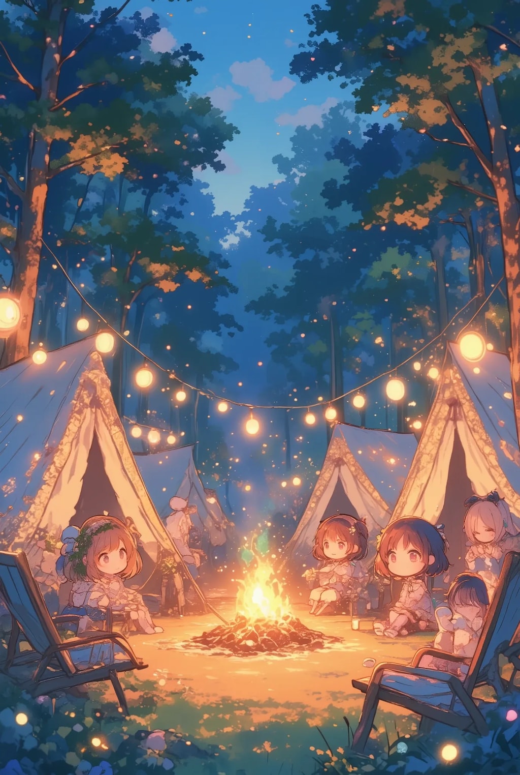 森のキャンプ場