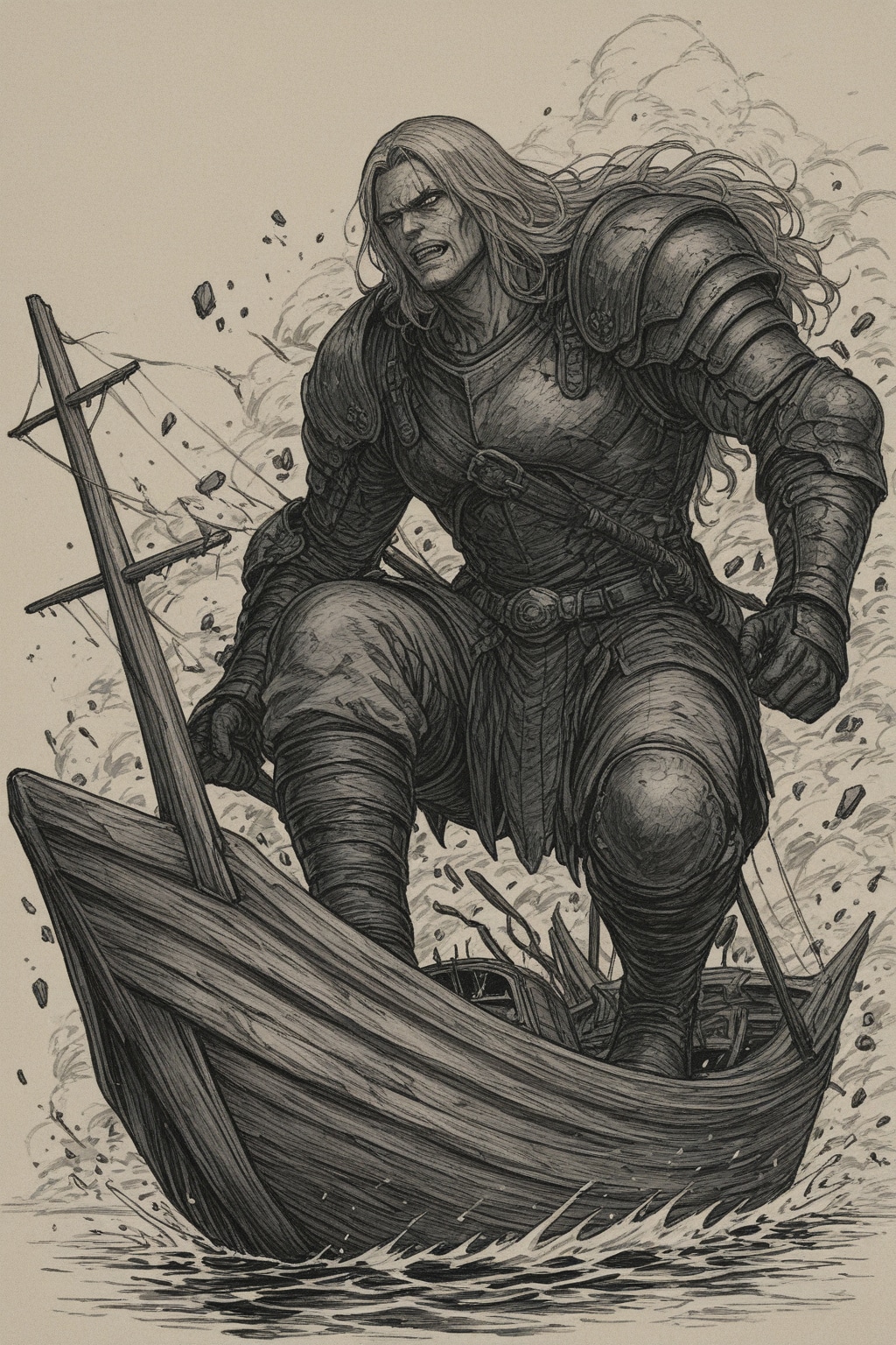 磯際で舟を破る