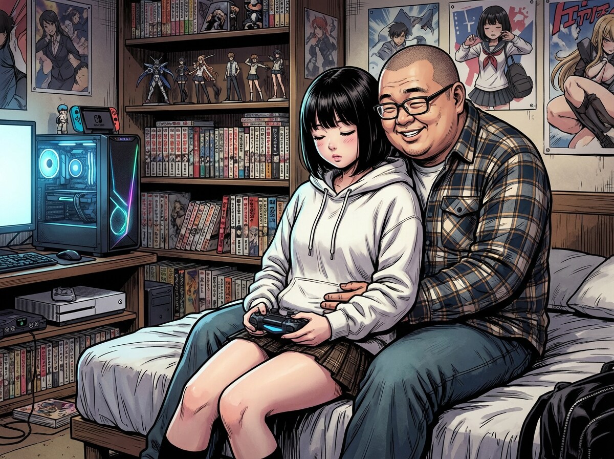 興奮するデブオタ君