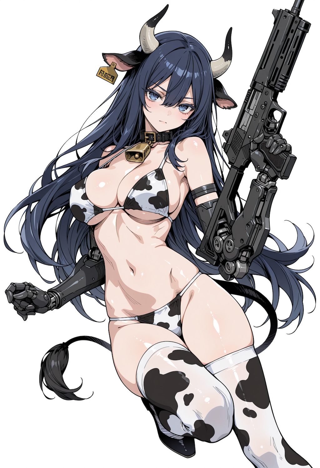 終末世界のメカ牛娘