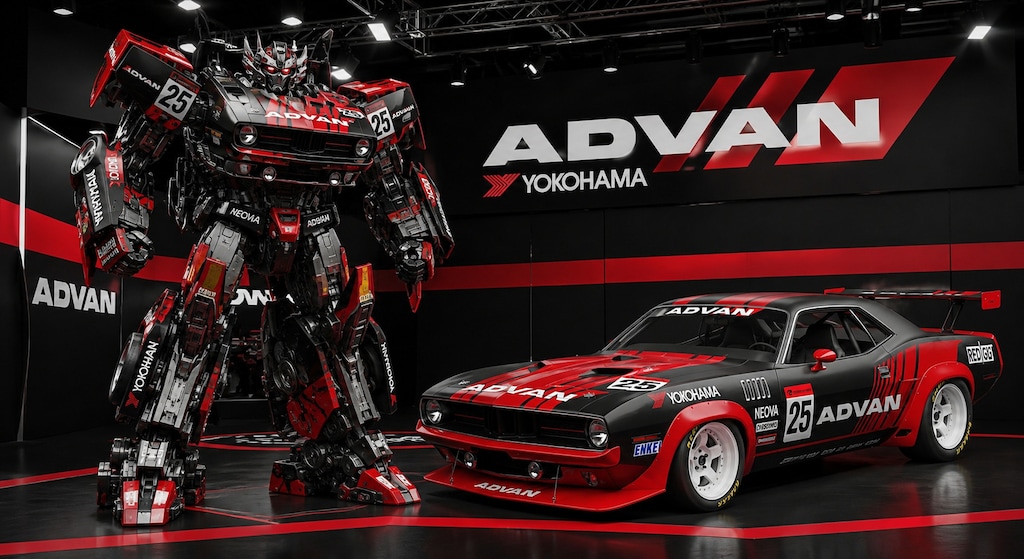 アドバンプリマスクーダレーシングカートランスフォーマー