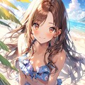 海辺のおでこちゃん🌊🏝️✨ 3枚目