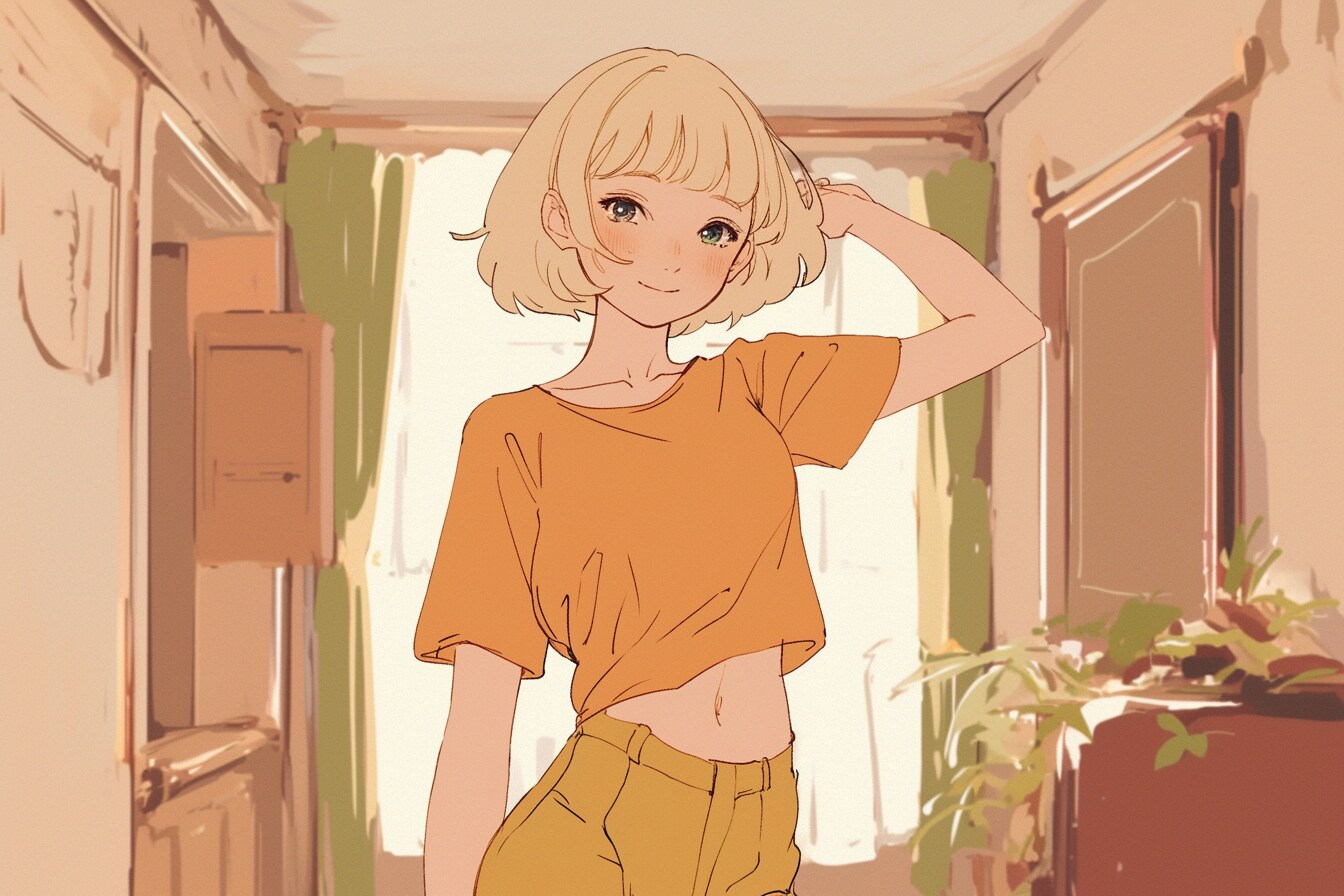 マッシュカットの子✨101 | の人気AIイラスト・グラビア