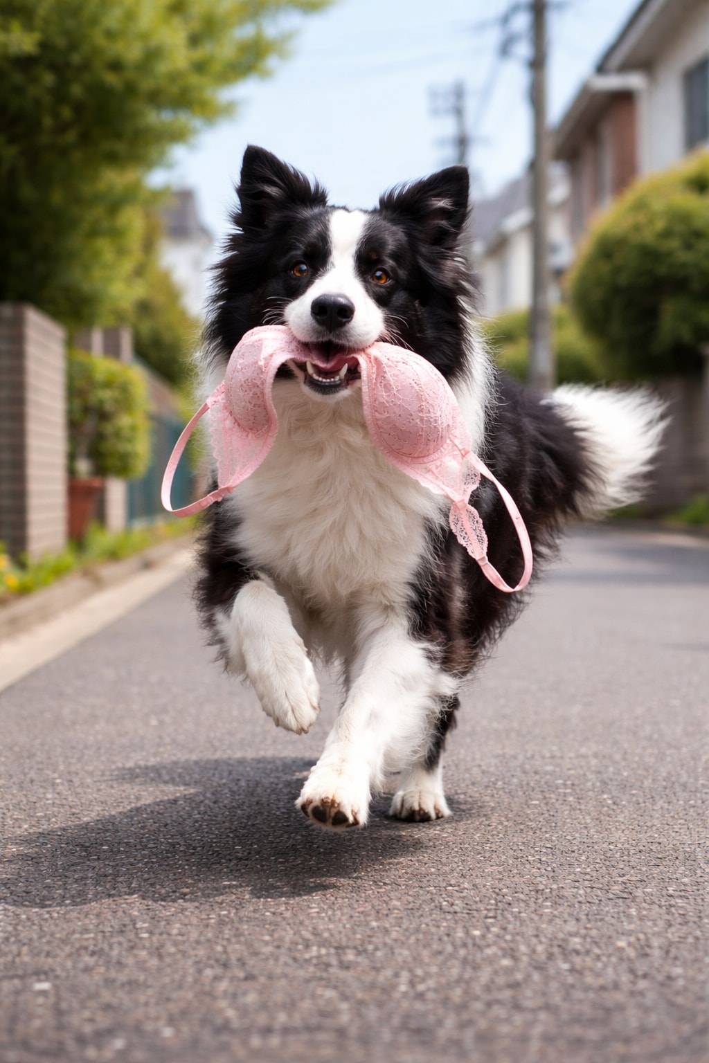【忠犬】何やら戦利品を持って来ました