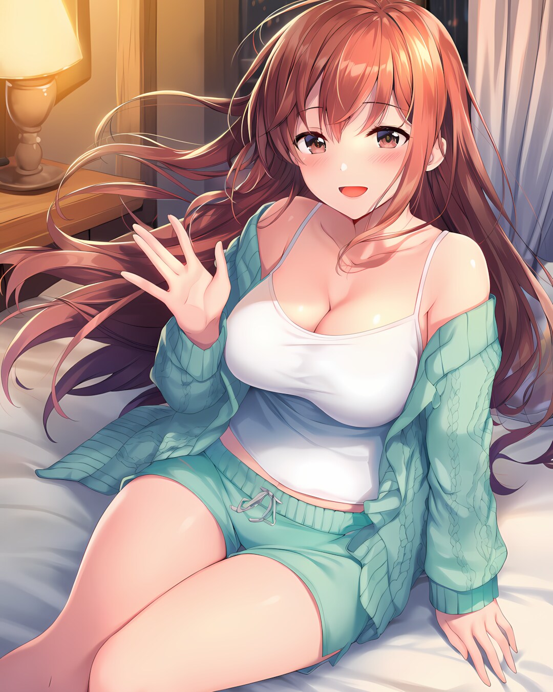 🌙もちもちニットに包まれて…ノノカとおやすみ💤