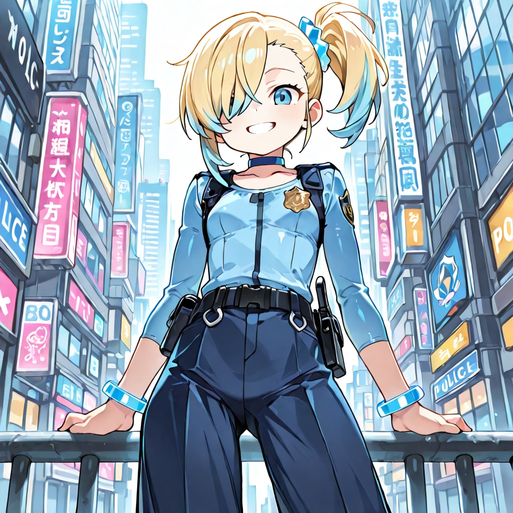 うちの子（警察官のコスプレ）