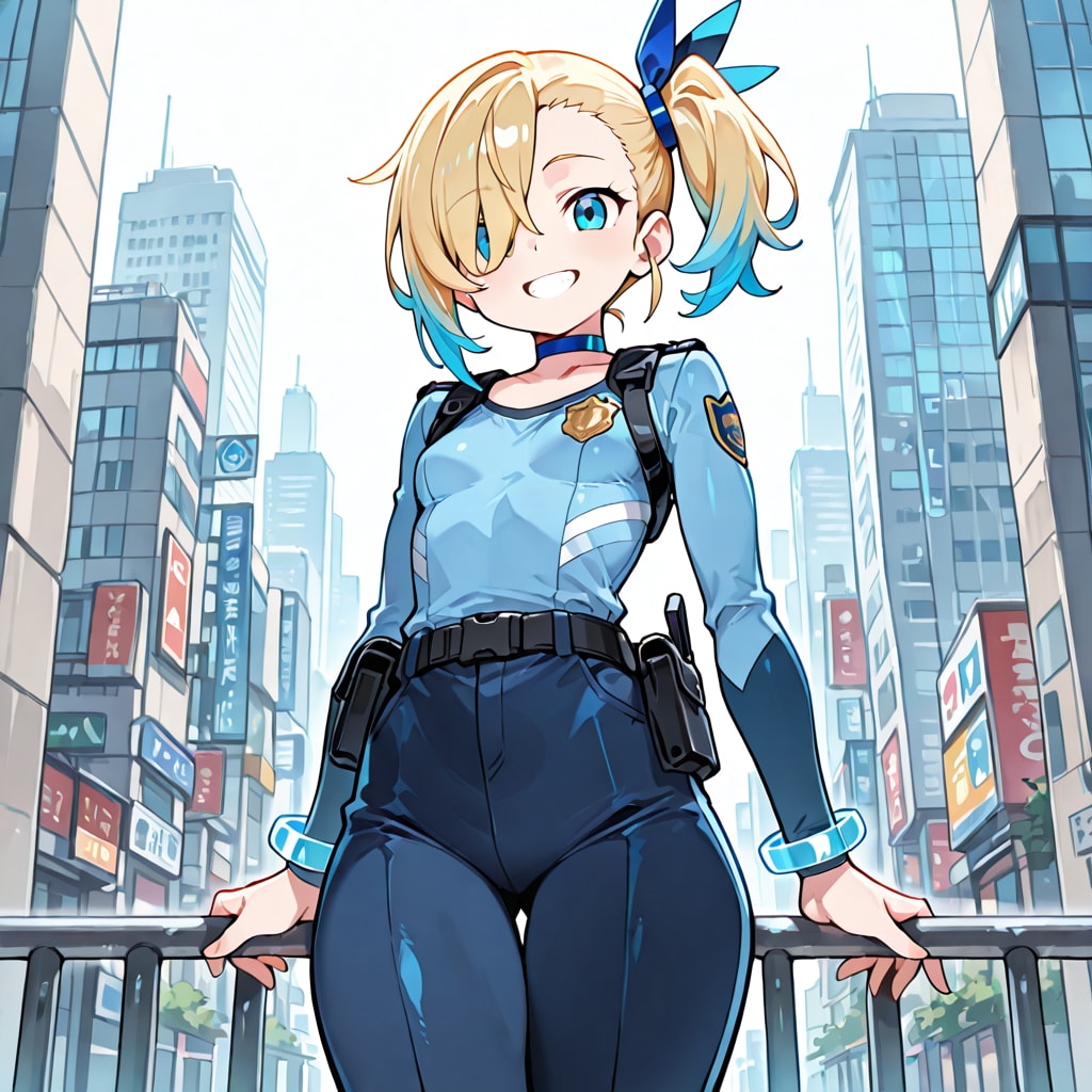 うちの子（警察官のコスプレ）