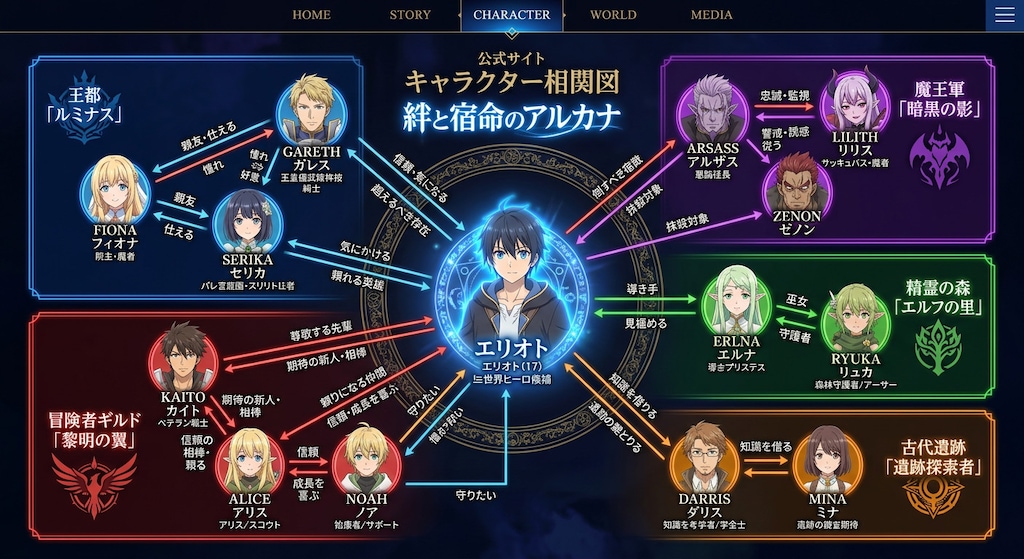 公式サイトのアレ