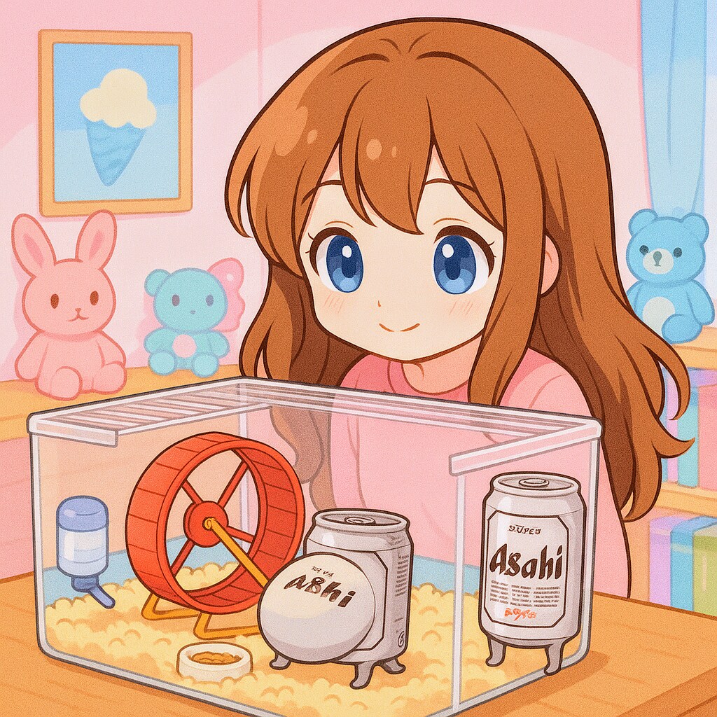 ハムビルーを飼う小さな女の子