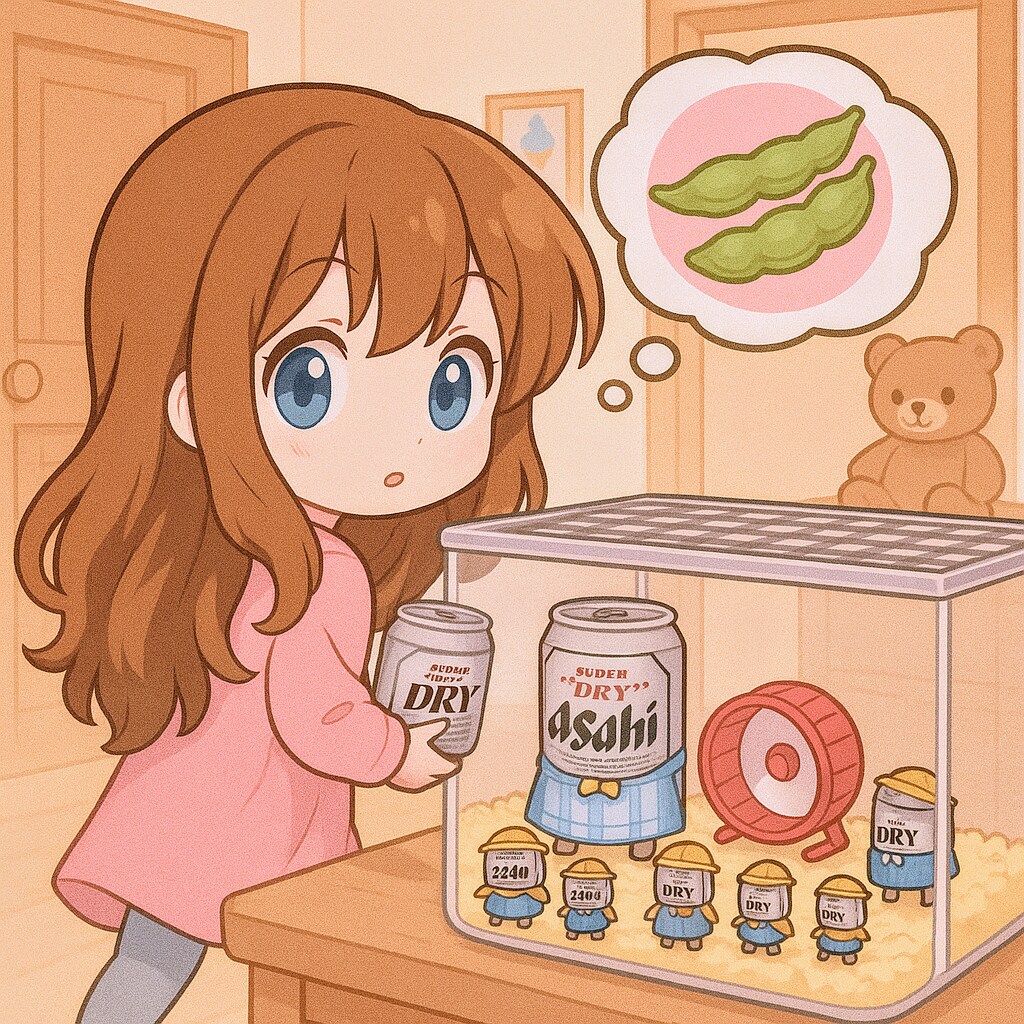 ハムビルーを飼う小さな女の子