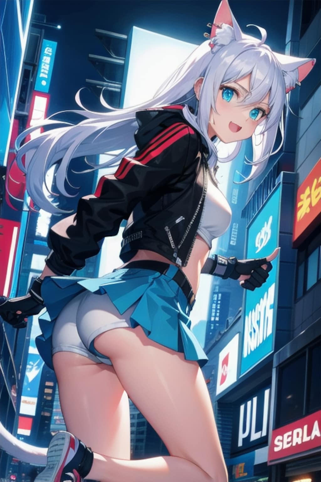 猫耳ミニスカバトルにゃー子