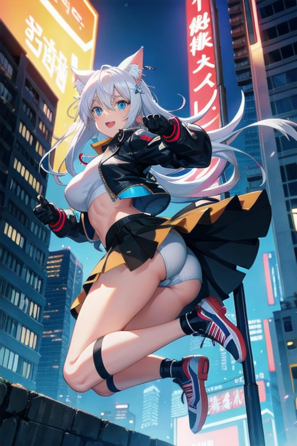猫耳ミニスカバトルにゃー子