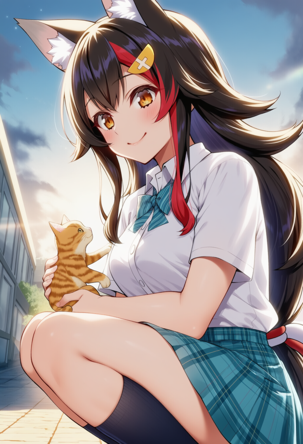 猫ちゃんかわいい♡（大神ミオ）