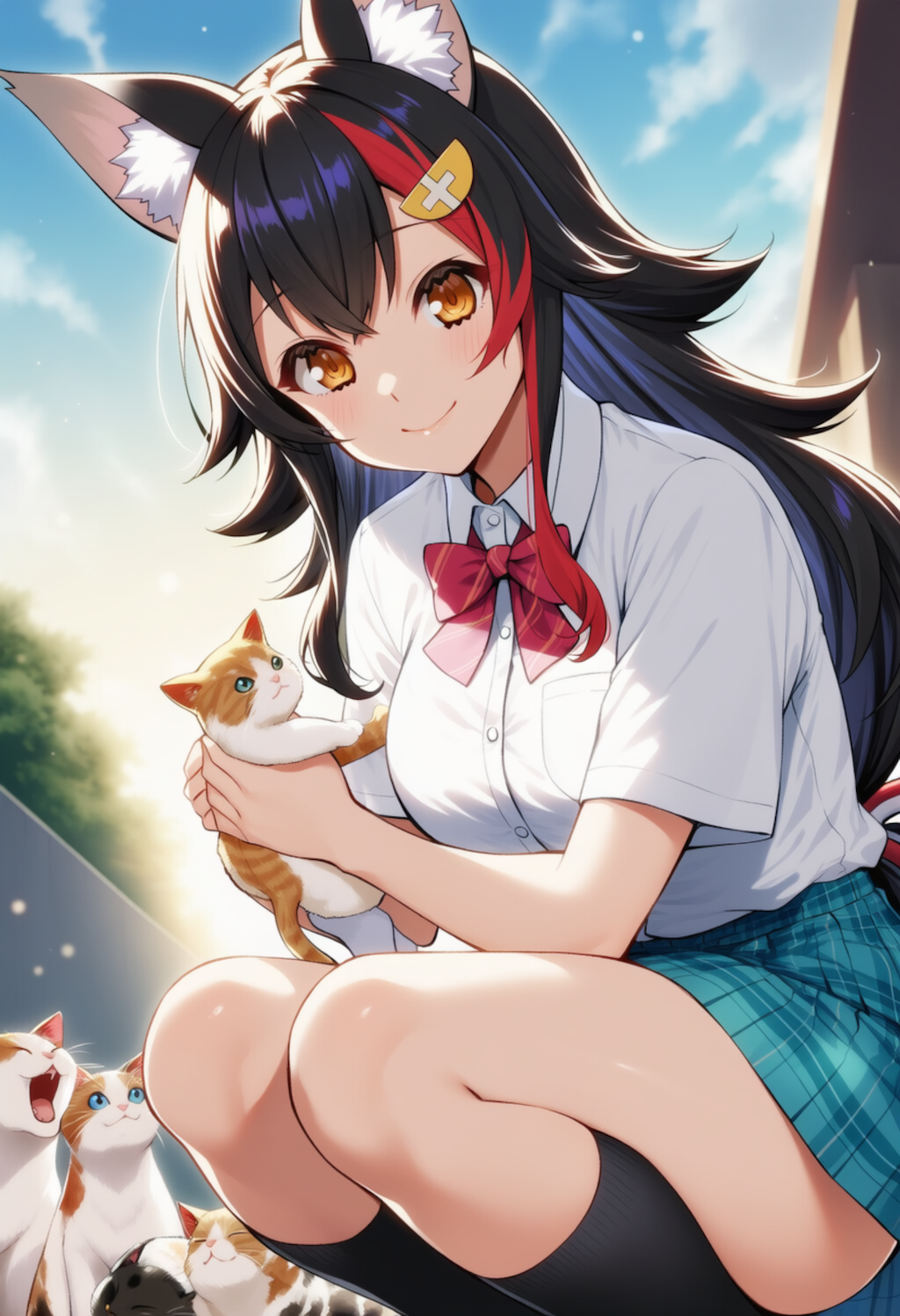 猫ちゃんかわいい♡（大神ミオ）
