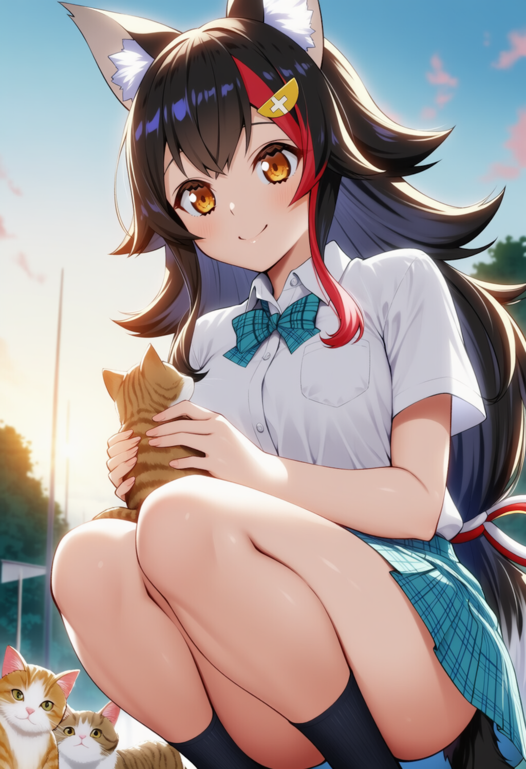 猫ちゃんかわいい♡（大神ミオ）