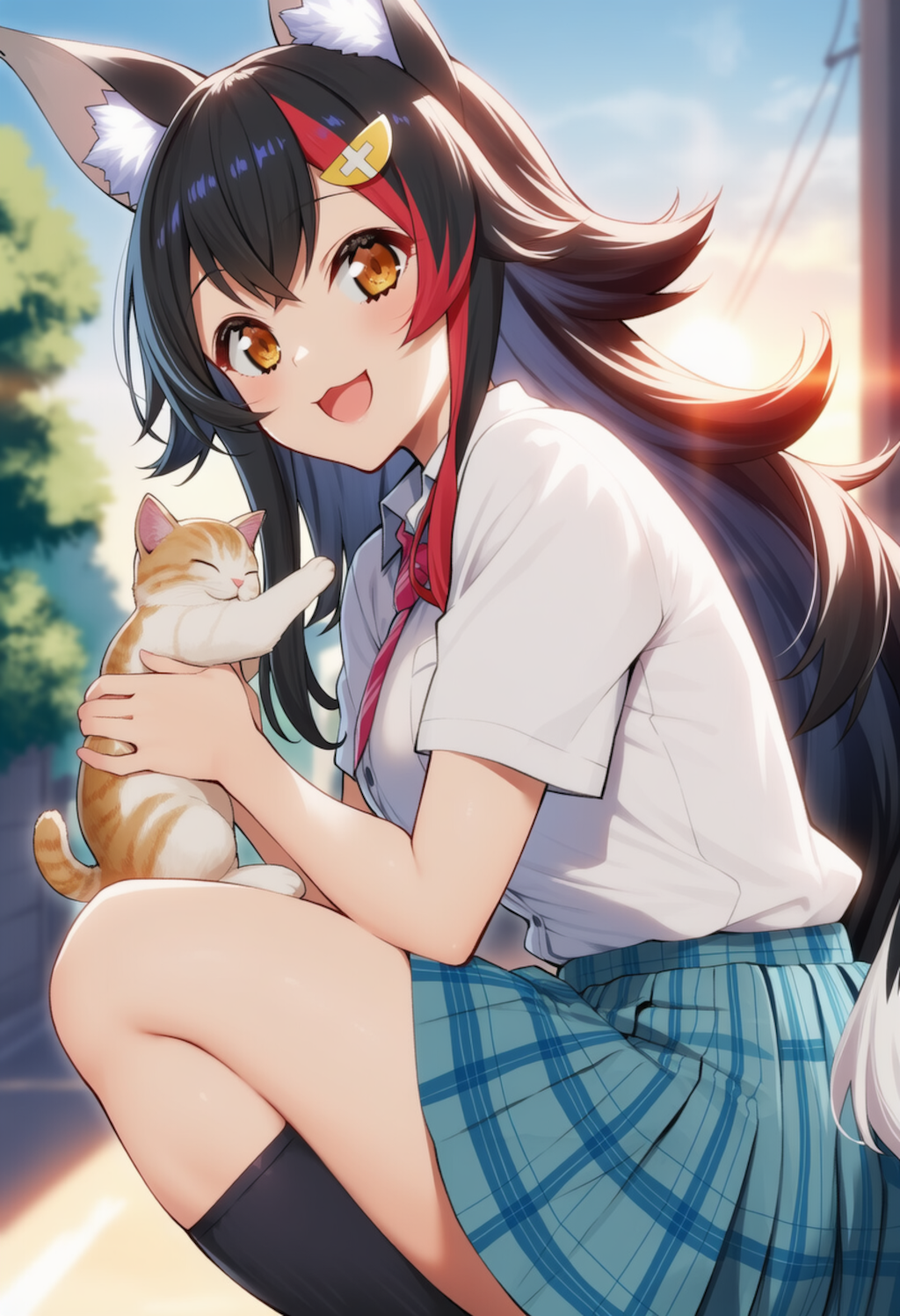 猫ちゃんかわいい♡（大神ミオ）