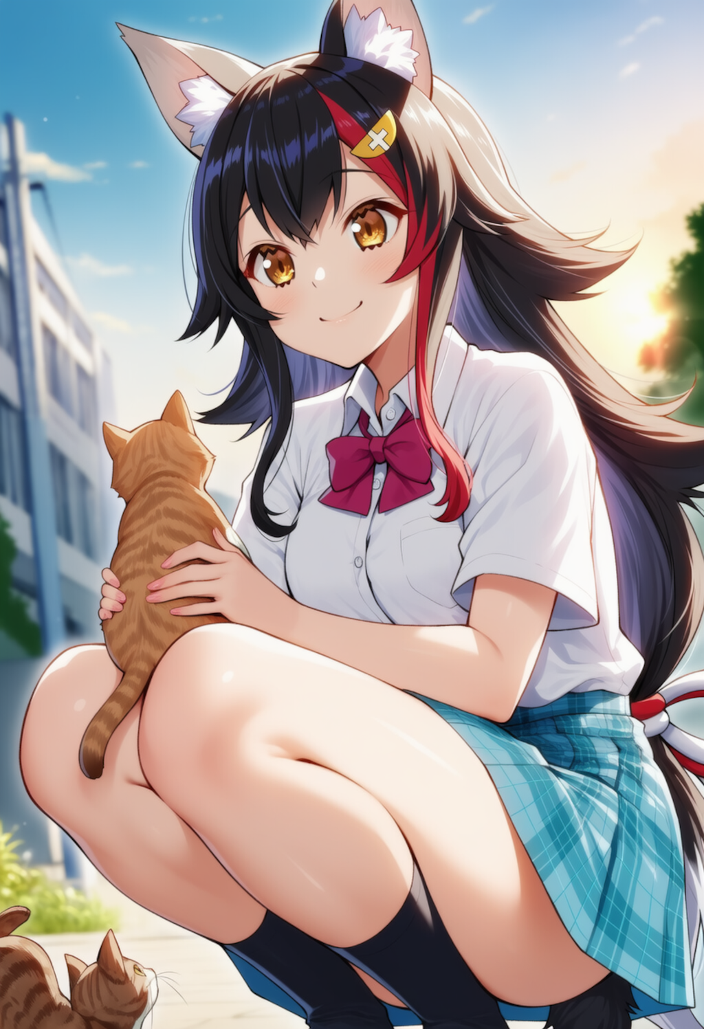 猫ちゃんかわいい♡（大神ミオ）