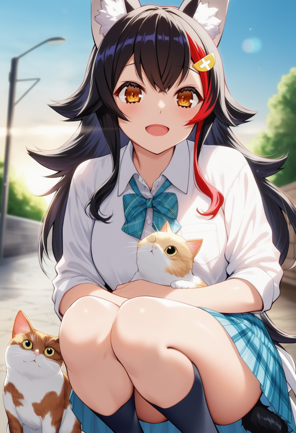 猫ちゃんかわいい♡（大神ミオ）