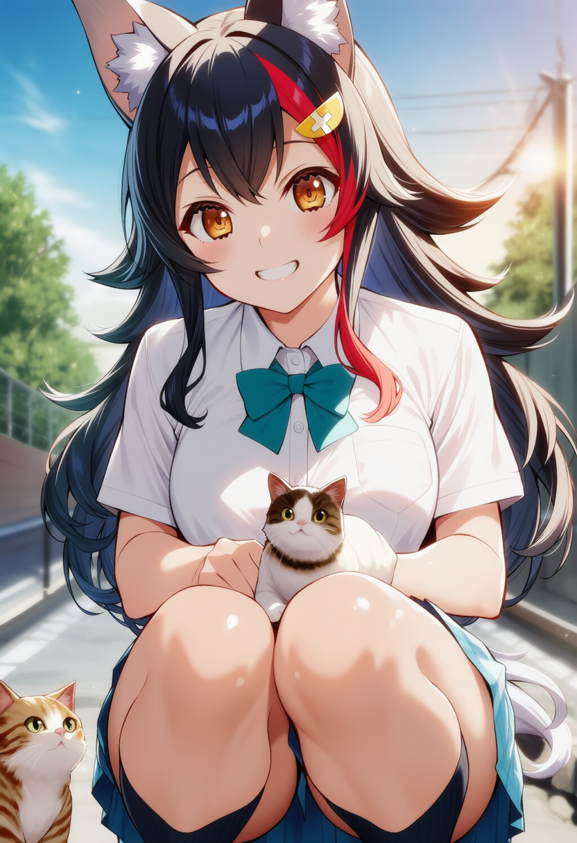 猫ちゃんかわいい♡（大神ミオ）