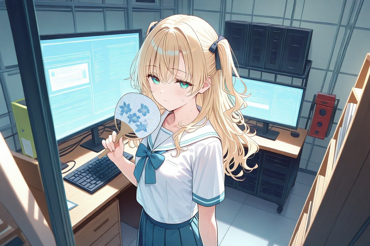 暑いわね……？