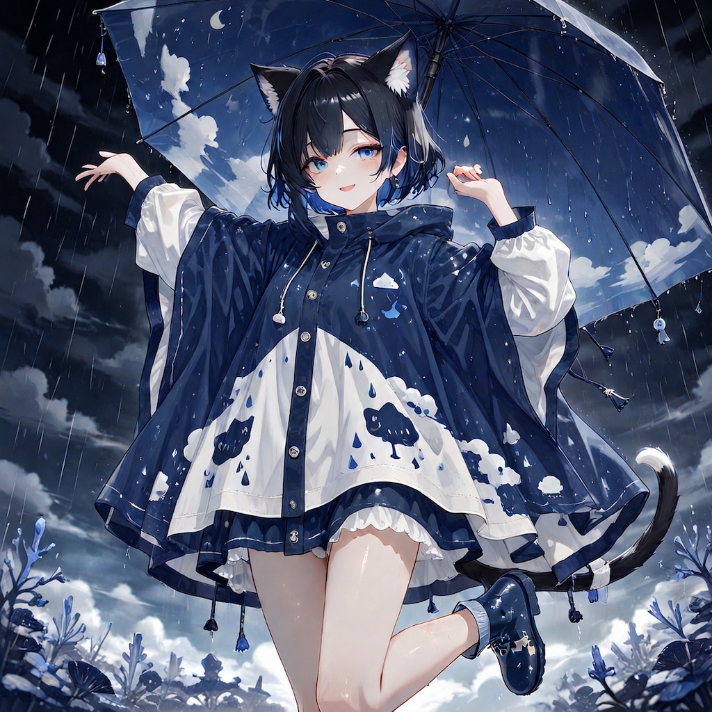 雨☔久しぶり　雷⚡まではいらない👋😞
