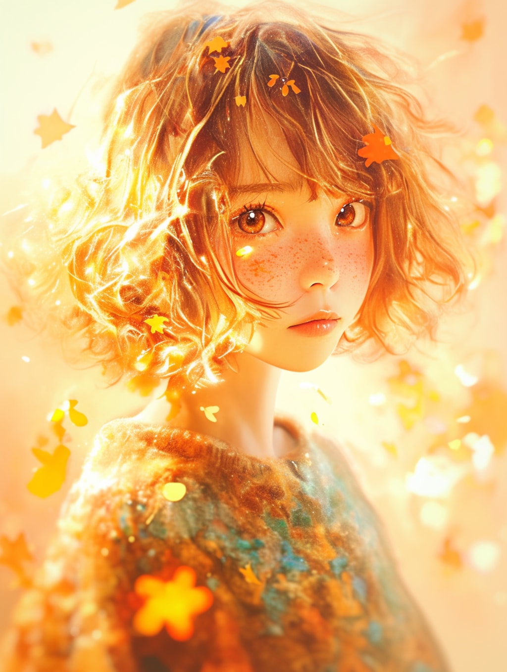 秋をイメージする女の子
