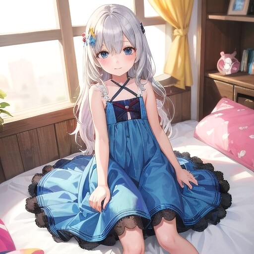 子供部屋の女児