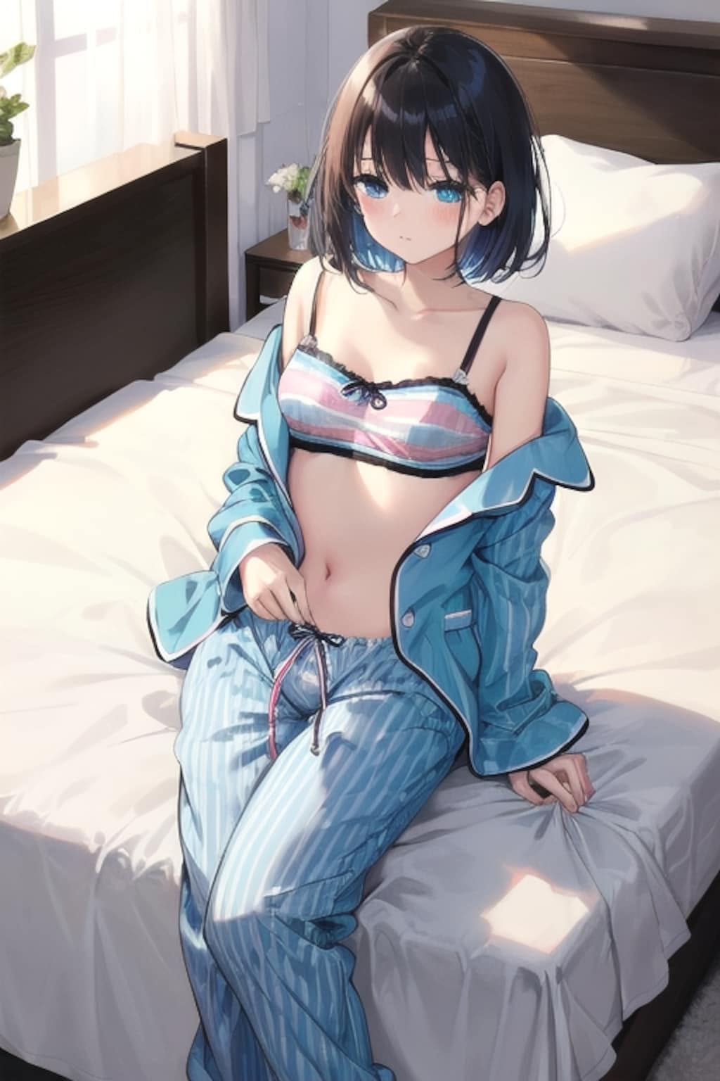 寝起きはだけ少女