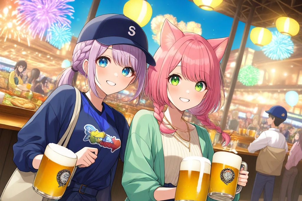 一緒に乾杯、恋の夜市