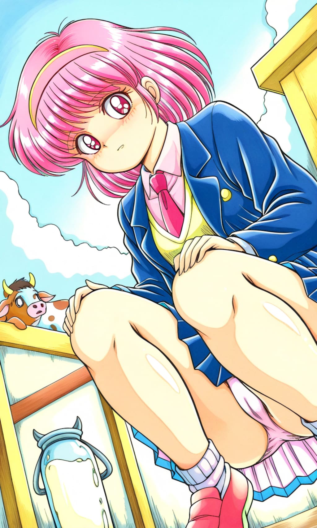 乳牛とあゆみちゃん