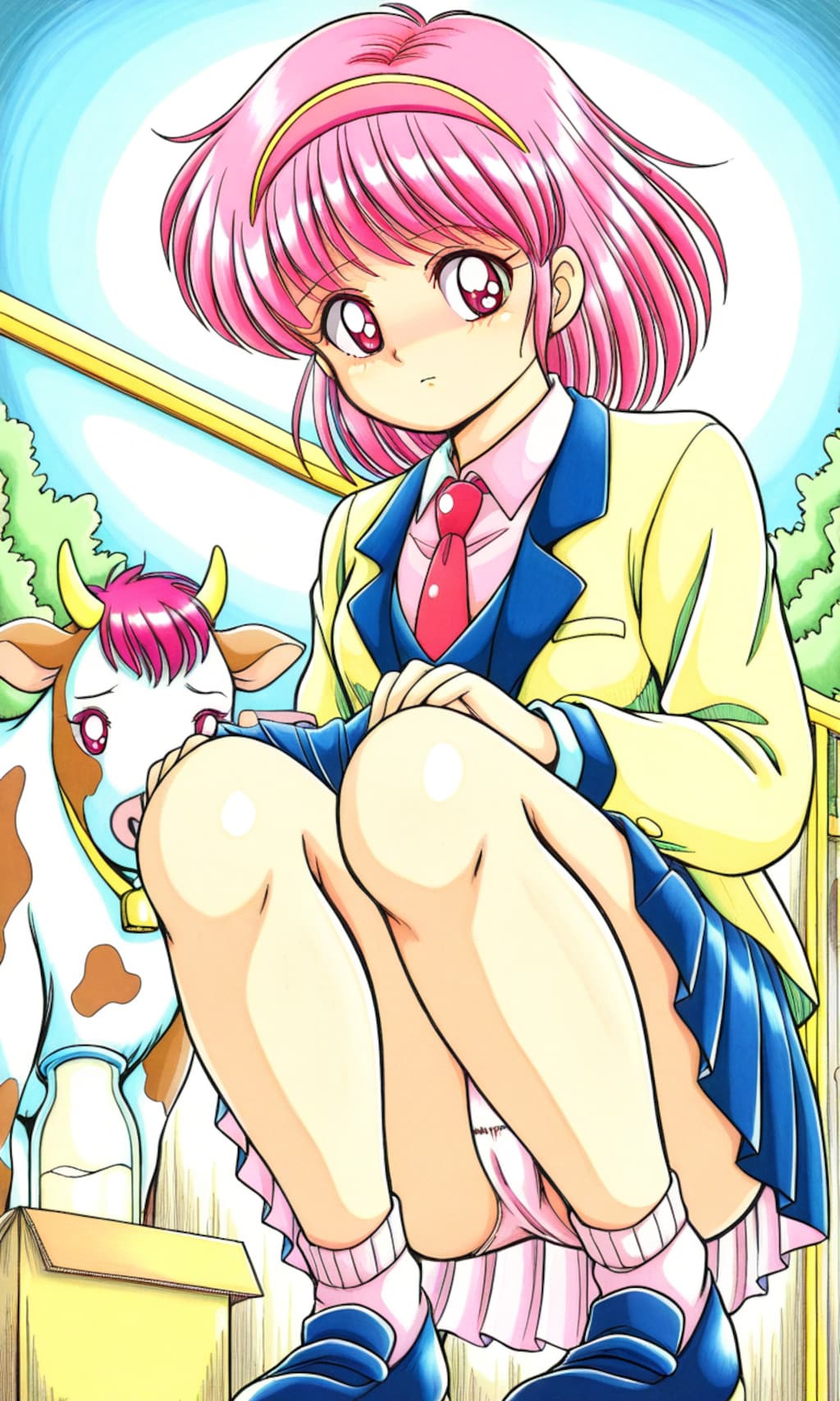 乳牛とあゆみちゃん