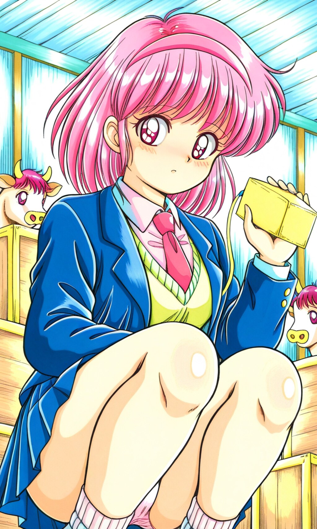 乳牛とあゆみちゃん
